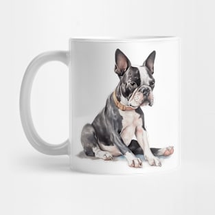 Boston Terrier Watercolor Style Mug